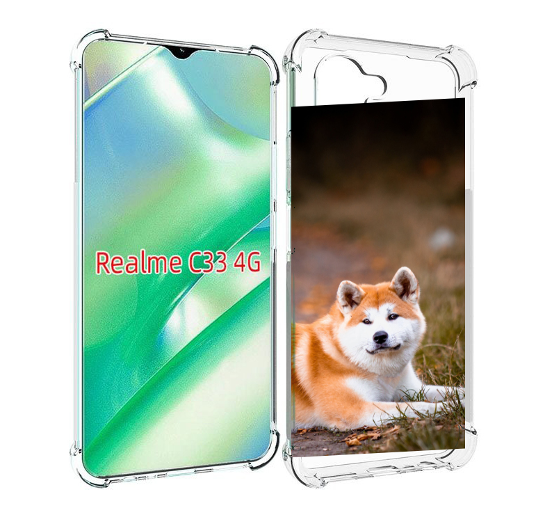 

Чехол MyPads акита ину для Realme C33 4G, Прозрачный, Tocco