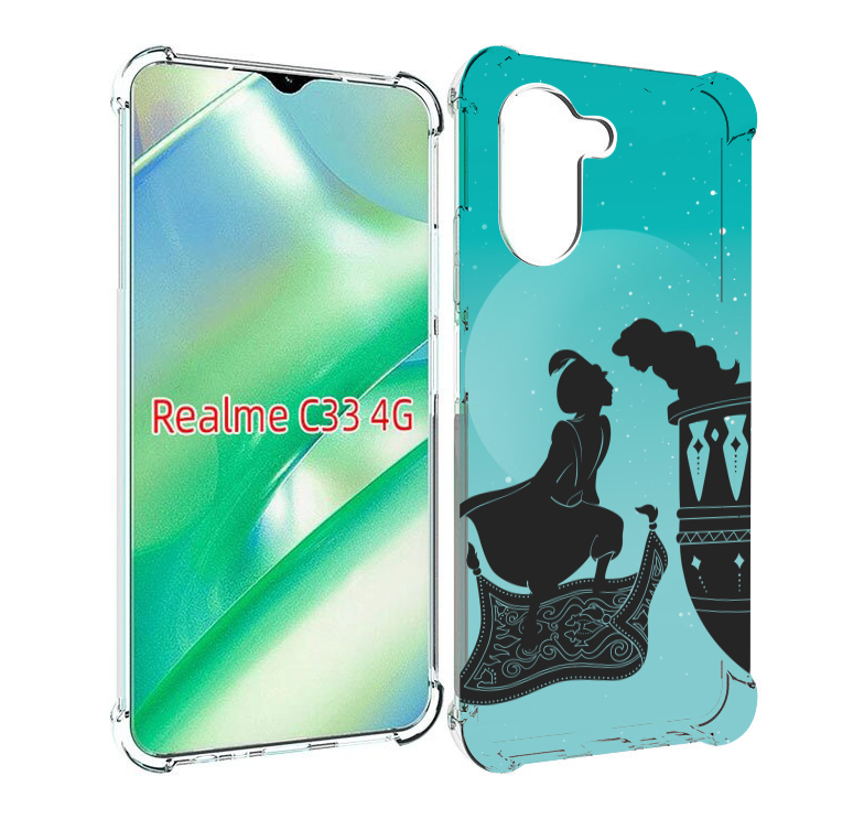 

Чехол MyPads алладин тень для Realme C33 4G, Прозрачный, Tocco
