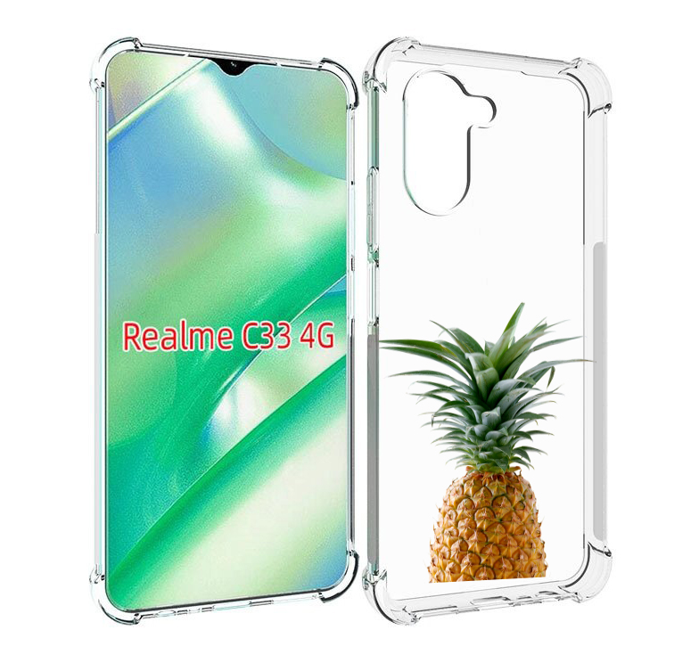 

Чехол MyPads ананас для Realme C33 4G, Прозрачный, Tocco