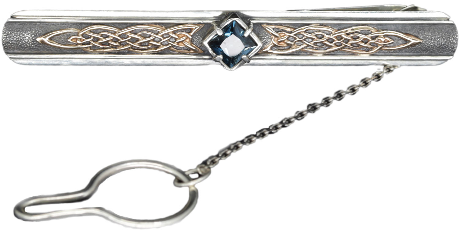 

Зажим для галстука из серебра/золота с топазом Persian ZSZ109-LONDON-TOPAZ, ZSZ109-LONDON-TOPAZ
