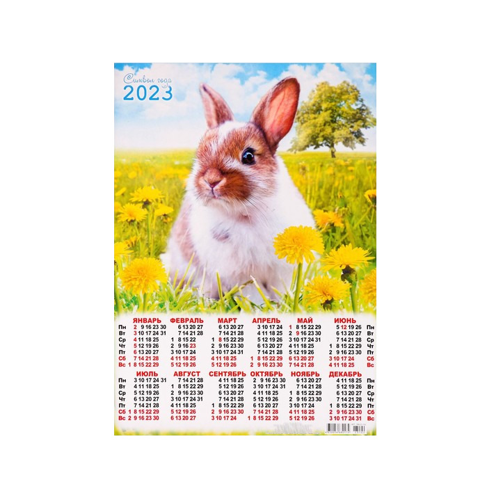 

Календарь листовой А3 Символ Года 2023