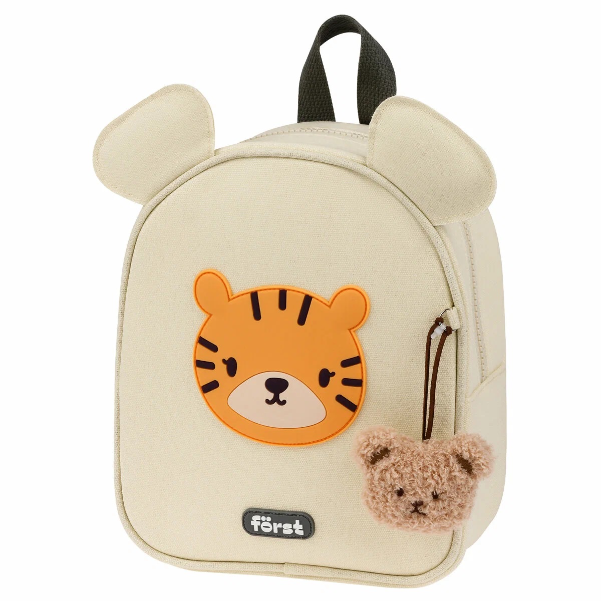 Рюкзак Forst F-Kids Little tiger 25x21x10 см, 1 отделение, уплотненная спинка бежевый