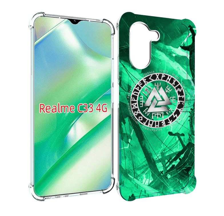 

Чехол MyPads ассасин-крид-2020-рагнарек мужской для Realme C33 4G, Прозрачный, Tocco