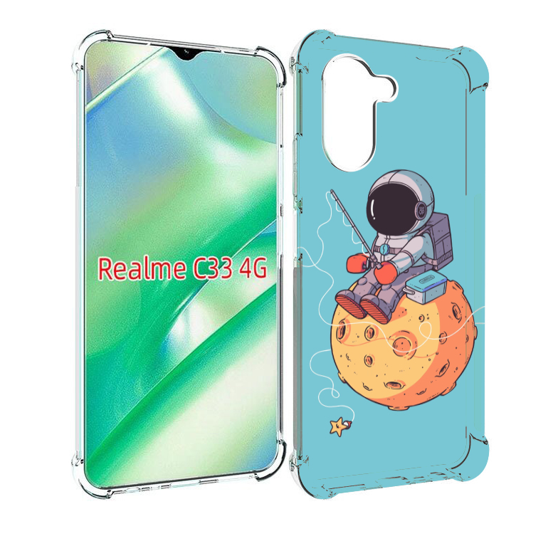 

Чехол MyPads астронавт ловит звезду для Realme C33 4G, Прозрачный, Tocco