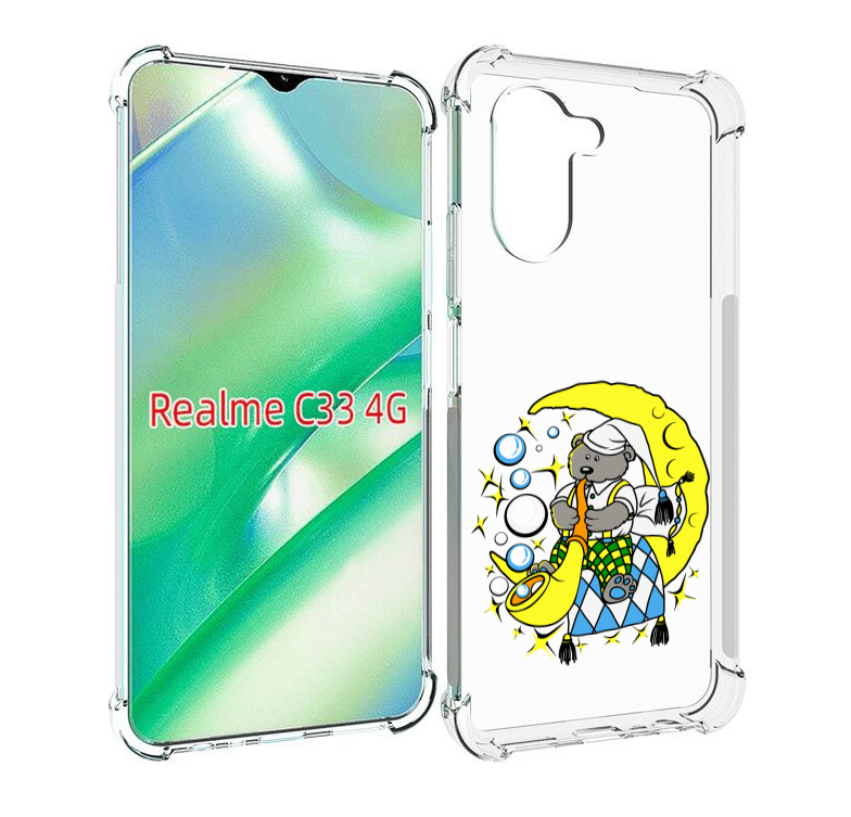 

Чехол MyPads Сырная луна для Realme C33 4G, Прозрачный, Tocco