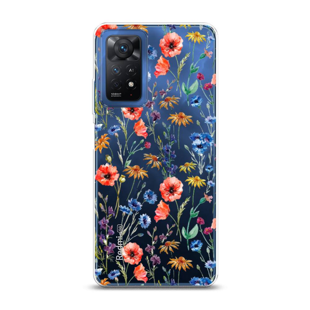 фото Чехол awog "маки и васильки фон" для xiaomi redmi note 11e pro