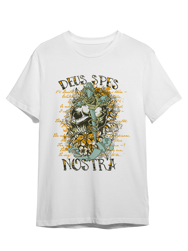 

Футболка унисекс СувенирShop Deus Spes Nostra / Skull / Череп 91 белая 3XL (56-58), Абстракция "Deus Spes Nostra / Skull / Череп" 91