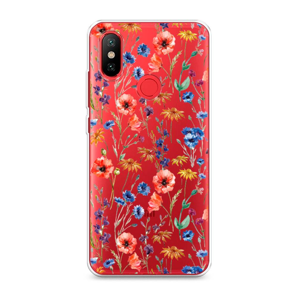 

Чехол Awog "Маки и васильки фон" для Xiaomi Mi 6X, 33250-8