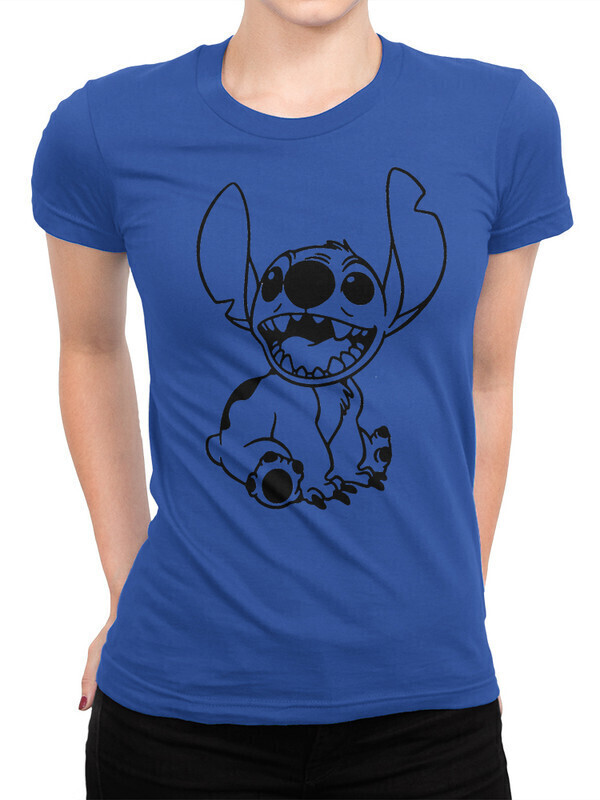 

Футболка женская Dream Shirts Стич Женская 10010721 синяя M, Стич Женская 10010721