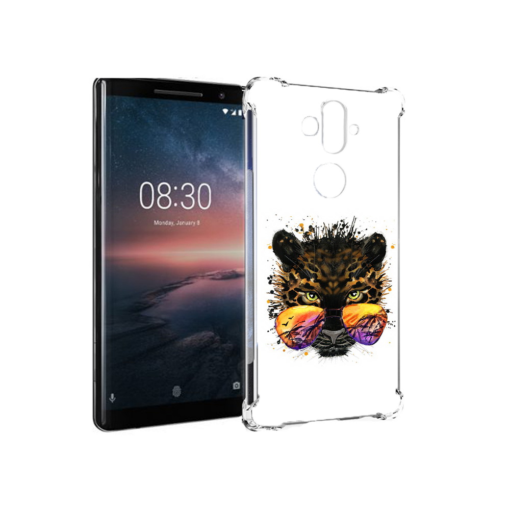 Чехол MyPads Tocco для Nokia 8 Sirocco тропический леопард (PT101581.91.649)