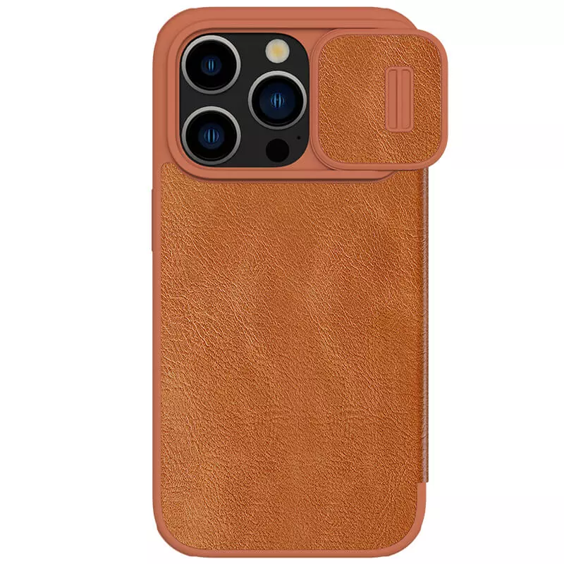 

Чехол Nillkin Leather Qin Pro для iPhone 15 Pro Max коричневый, Qin PRO