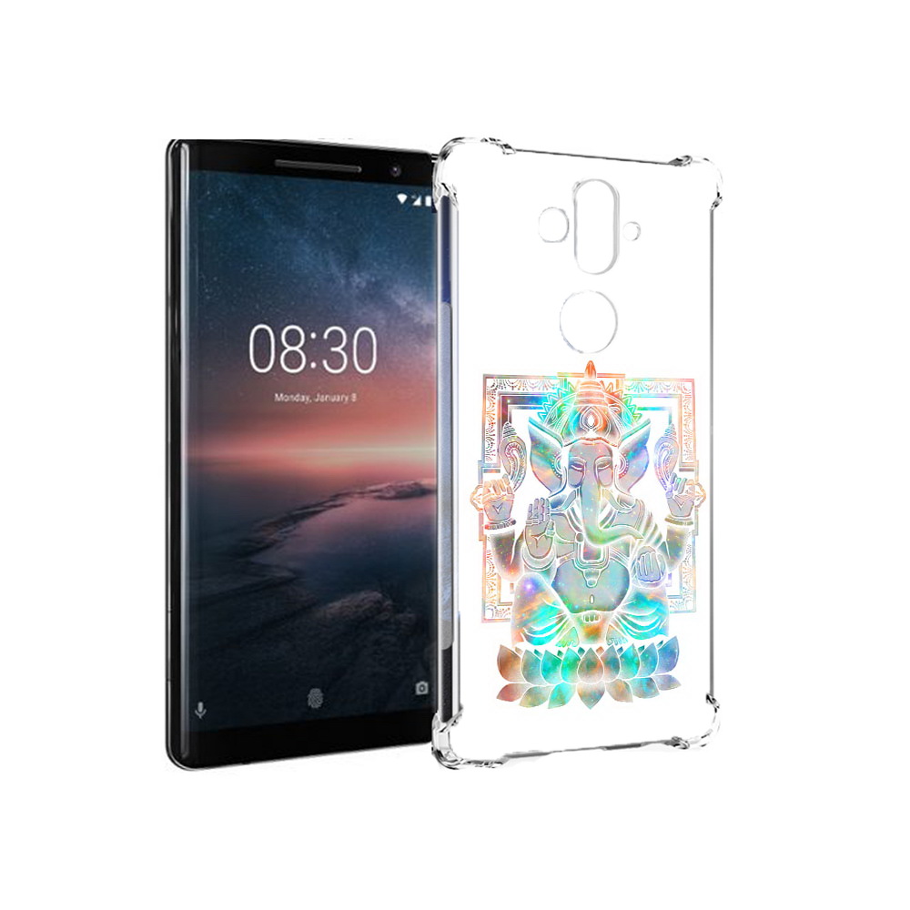 

Чехол MyPads Tocco для Nokia 8 Sirocco умный слон (PT101581.91.654), Прозрачный, Tocco