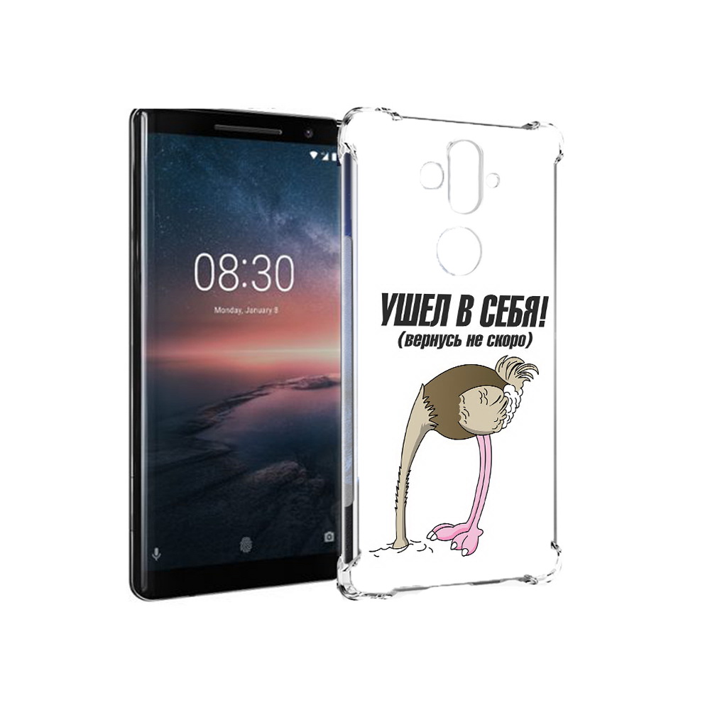 

Чехол MyPads Tocco для Nokia 8 Sirocco ушел в себя (PT101581.91.655), Прозрачный, Tocco