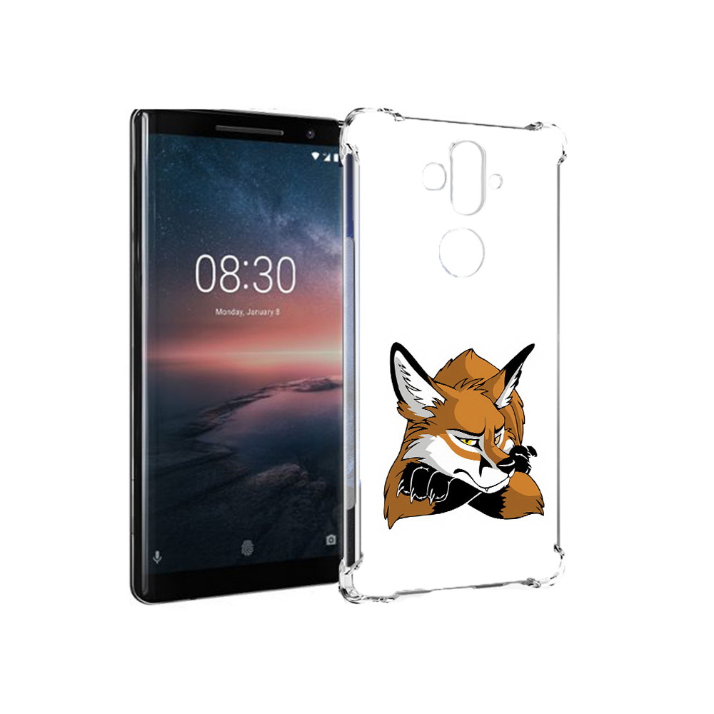 

Чехол MyPads Tocco для Nokia 8 Sirocco фокс (PT101581.91.660), Прозрачный, Tocco