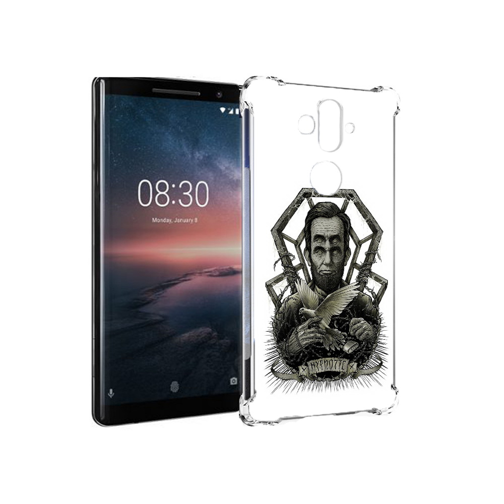

Чехол MyPads Tocco для Nokia 8 Sirocco франклин абстракция (PT101581.91.662), Прозрачный, Tocco