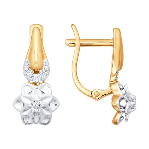 

Серьги из комбинированного золота с бриллиантом Yahont 114607, 114607