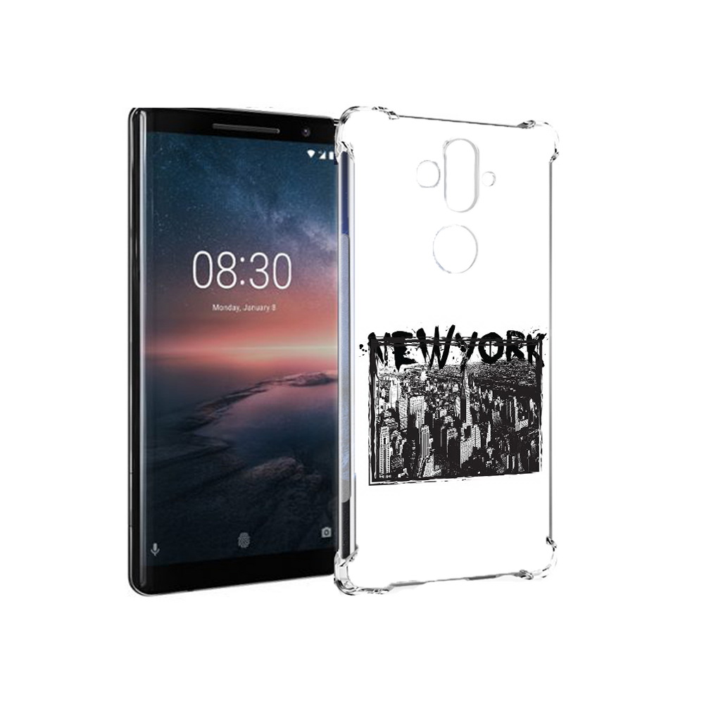 

Чехол MyPads Tocco для Nokia 8 Sirocco че (PT101581.91.671), Прозрачный, Tocco