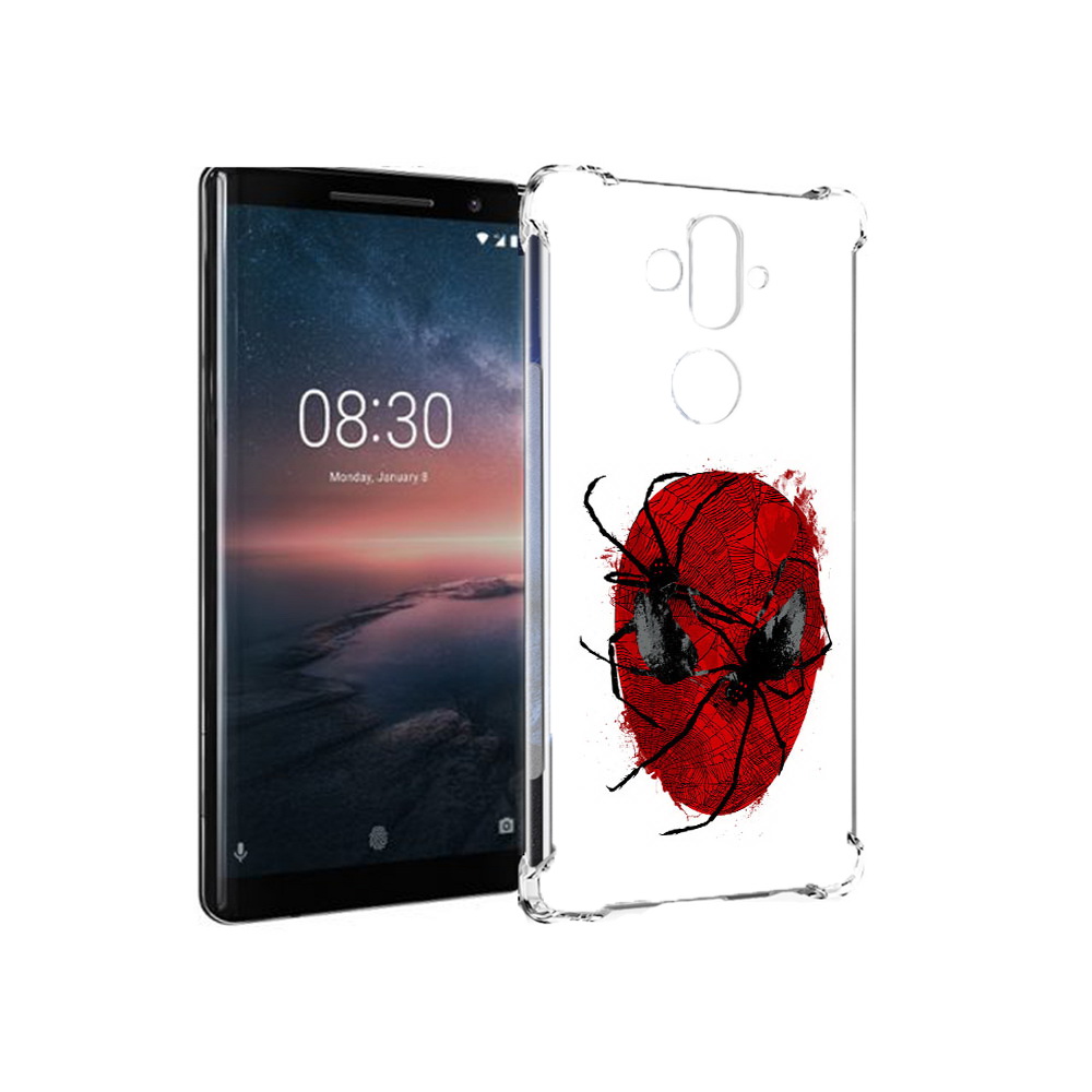 

Чехол MyPads Tocco для Nokia 8 Sirocco человек паук (PT101581.91.673), Прозрачный, Tocco