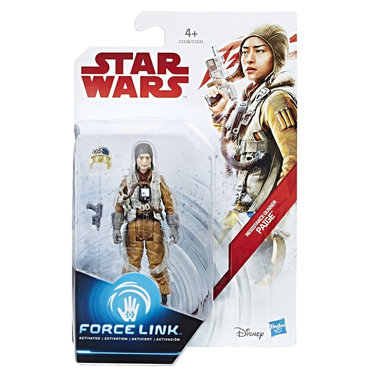 фото Фигурка hasbro starwars эпизод 8 с двумя аксессуарами raige 9 см. c1538/c1531 star wars