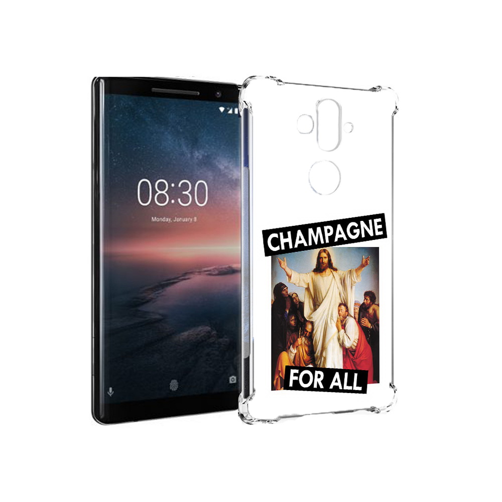

Чехол MyPads Tocco для Nokia 8 Sirocco шампанское (PT101581.91.697), Прозрачный, Tocco