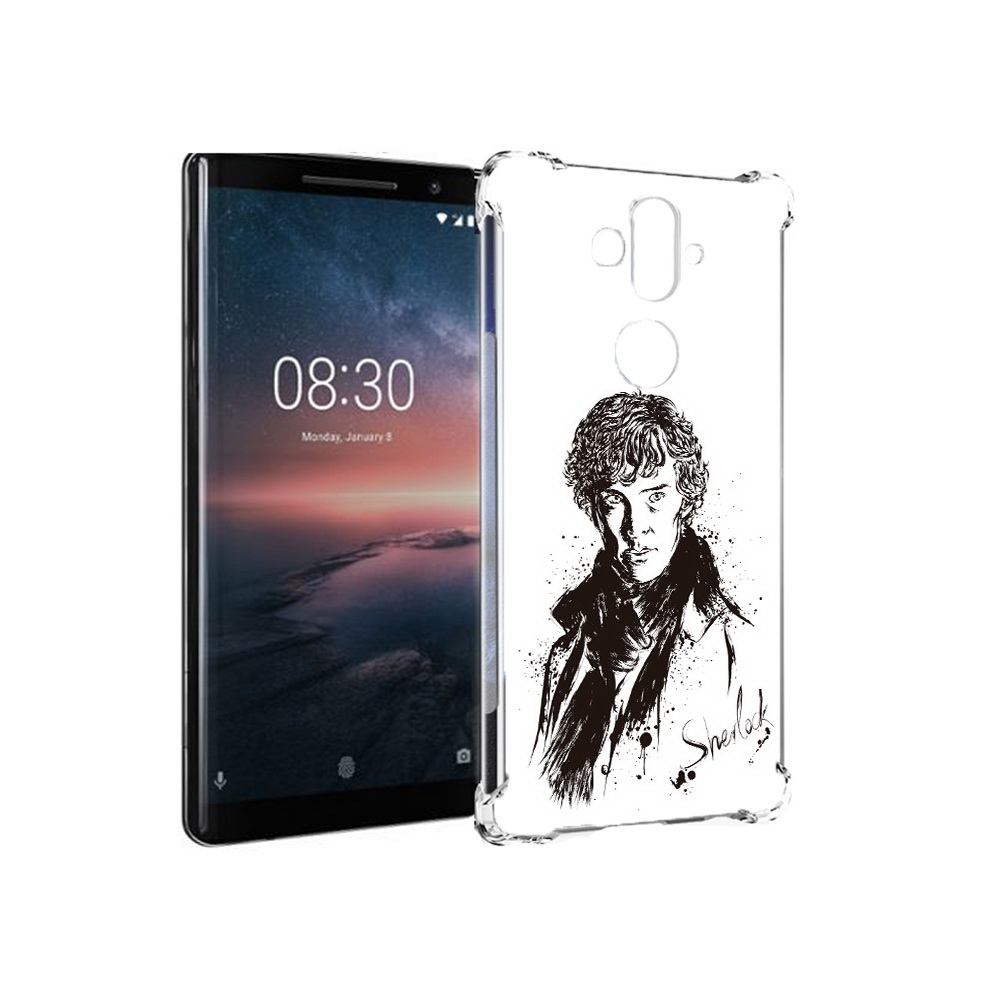 

Чехол MyPads Tocco для Nokia 8 Sirocco шерлок холмс портрет (PT101581.91.698), Прозрачный, Tocco