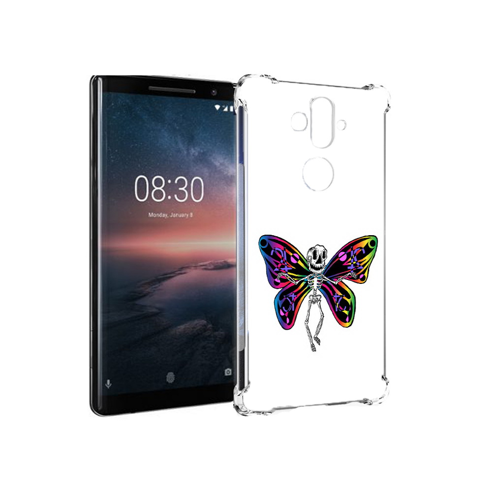 

Чехол MyPads Tocco для Nokia 8 Sirocco эффект бабочки (PT101581.91.701), Прозрачный, Tocco