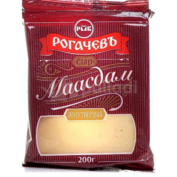 

Сыр полутвердый Рогачевъ Маасдам 45%
