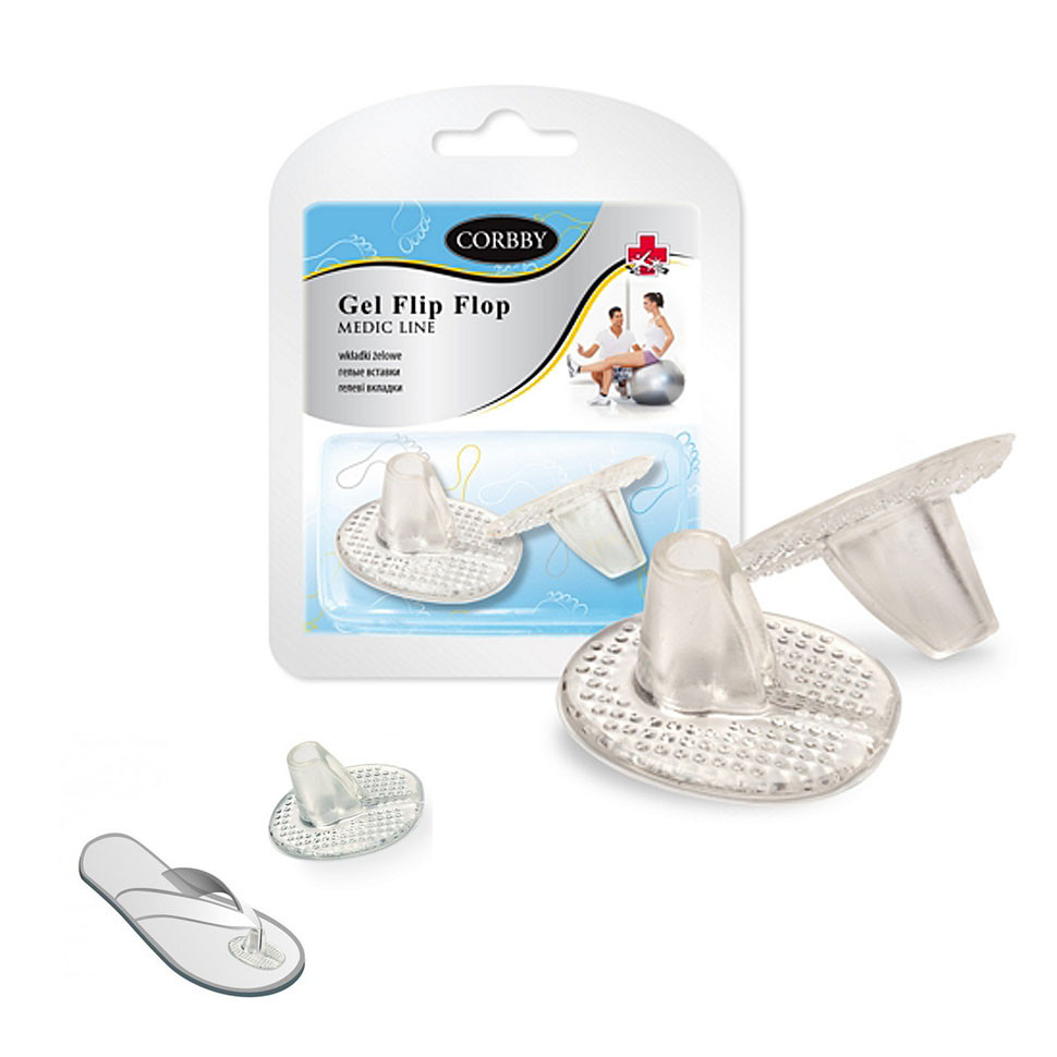 Вкладыши для обуви унисекс Gel Flip Flop one size Corbby