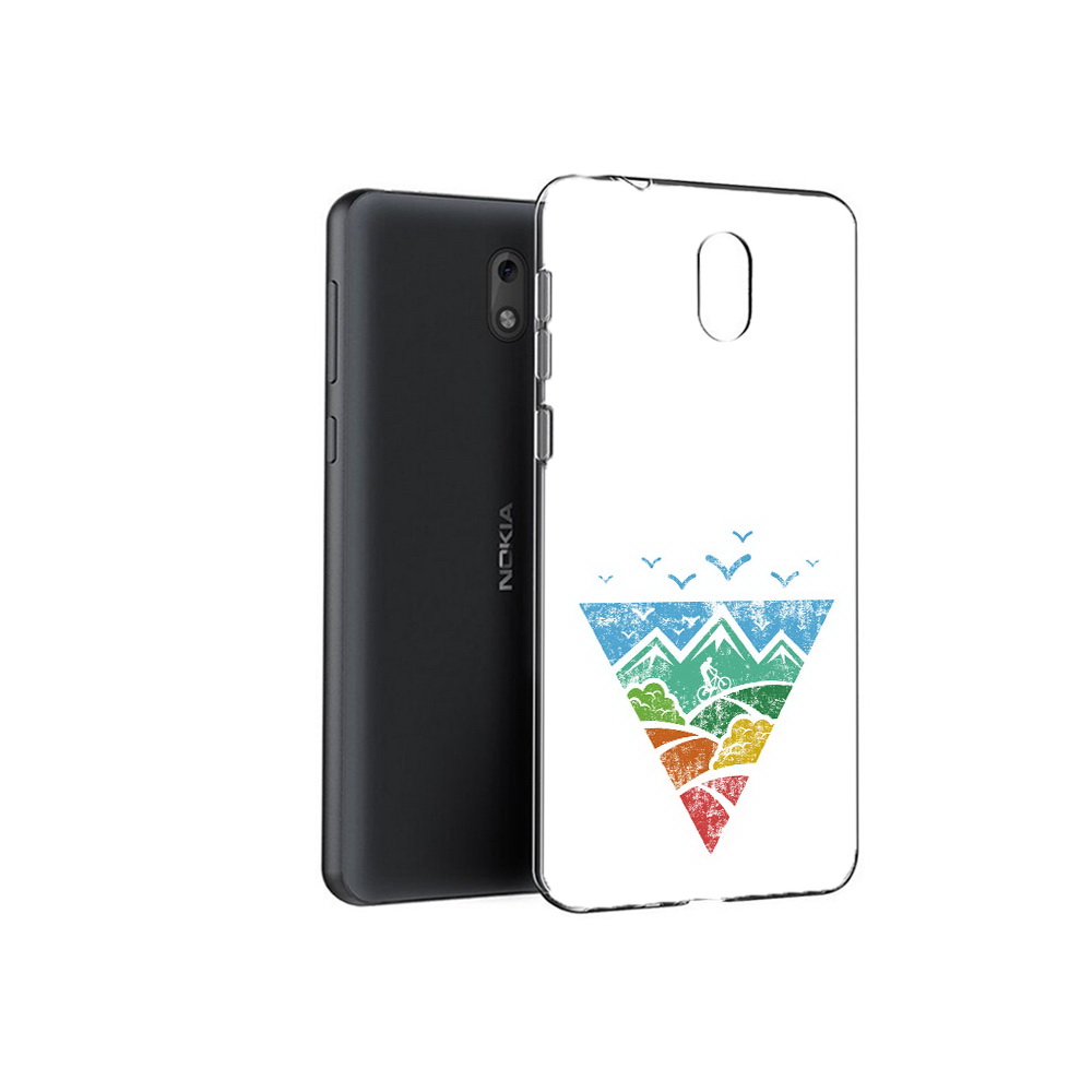 

Чехол MyPads Tocco для Nokia 2.1 Лес земля море чайки (PT114269.92.105), Прозрачный, Tocco