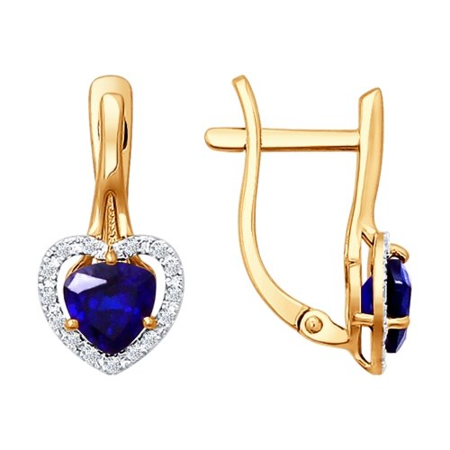 

Серьги из желтого золота с бриллиантом Yahont 118651, 118651