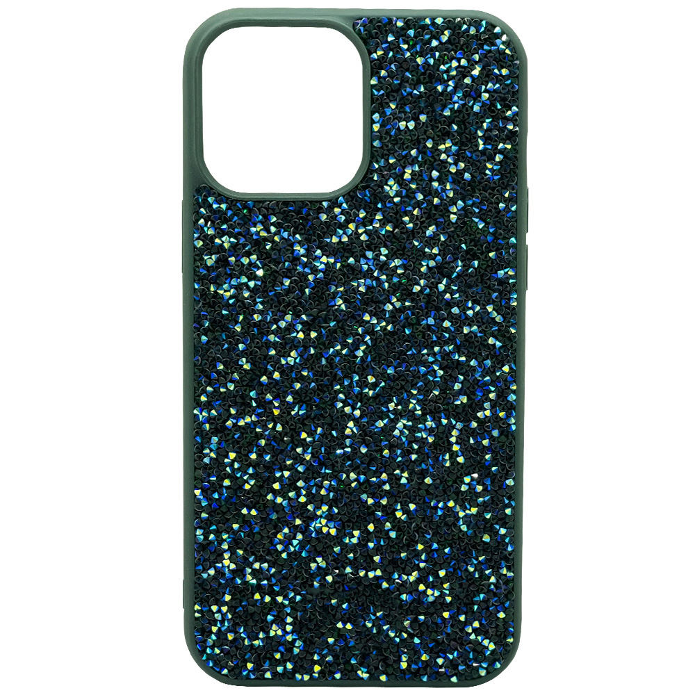 

Чехол iGrape со стразами для iPhone 13 Pro (Сосновый лес), Зеленый, Чехол