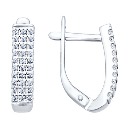 

Серьги из серебра ЯХОНТ Золотой 119915, фианит, 119915