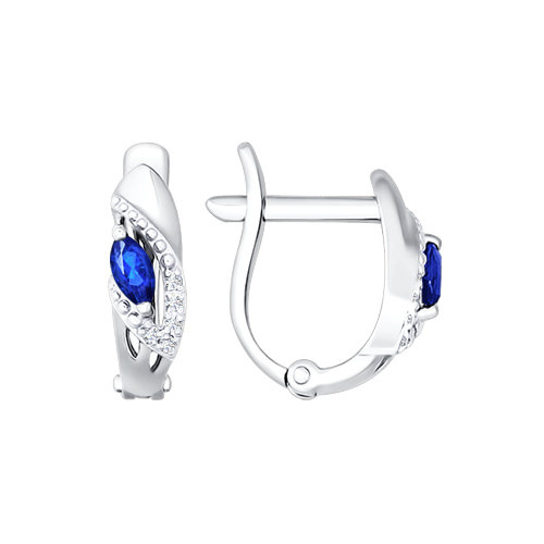 

Серьги из белого золота с бриллиантом Yahont 119985, 119985