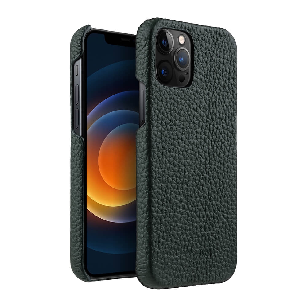 фото Кожаный чехол накладка melkco для apple iphone 12 pro max (6.7") - snap cover