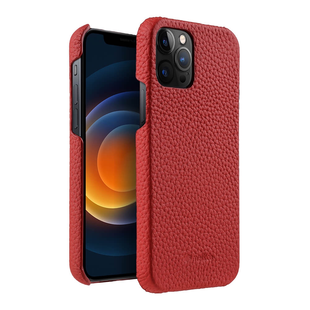 фото Кожаный чехол накладка melkco для apple iphone 12 pro max (6.7") - snap cover