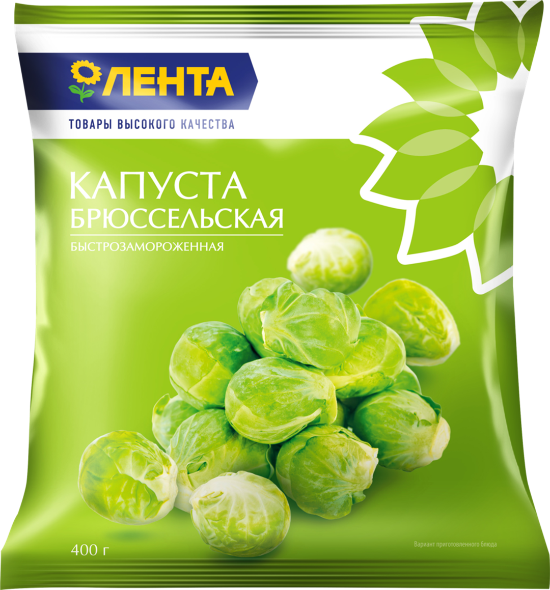 

Капуста брюссельская Лента быстрозамороженная 400 г
