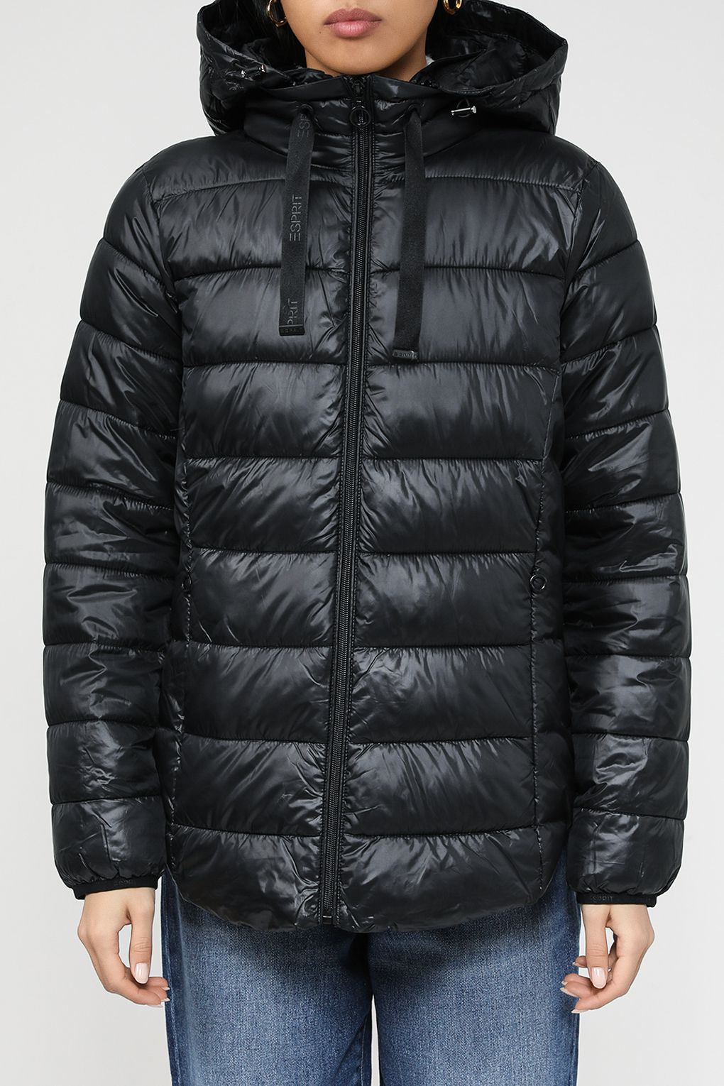 

Куртка женская Esprit Casual 073EE1G312 черная S, Черный, 073EE1G312