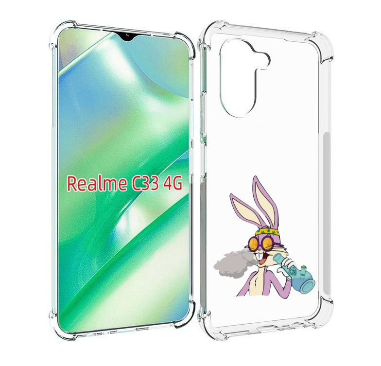 

Чехол MyPads бакс-банни-любитель-подымить для Realme C33 4G, Прозрачный, Tocco