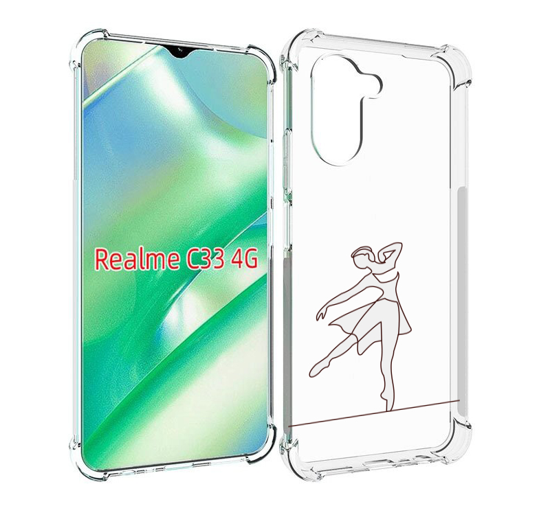 

Чехол MyPads балерина-белая для Realme C33 4G, Прозрачный, Tocco