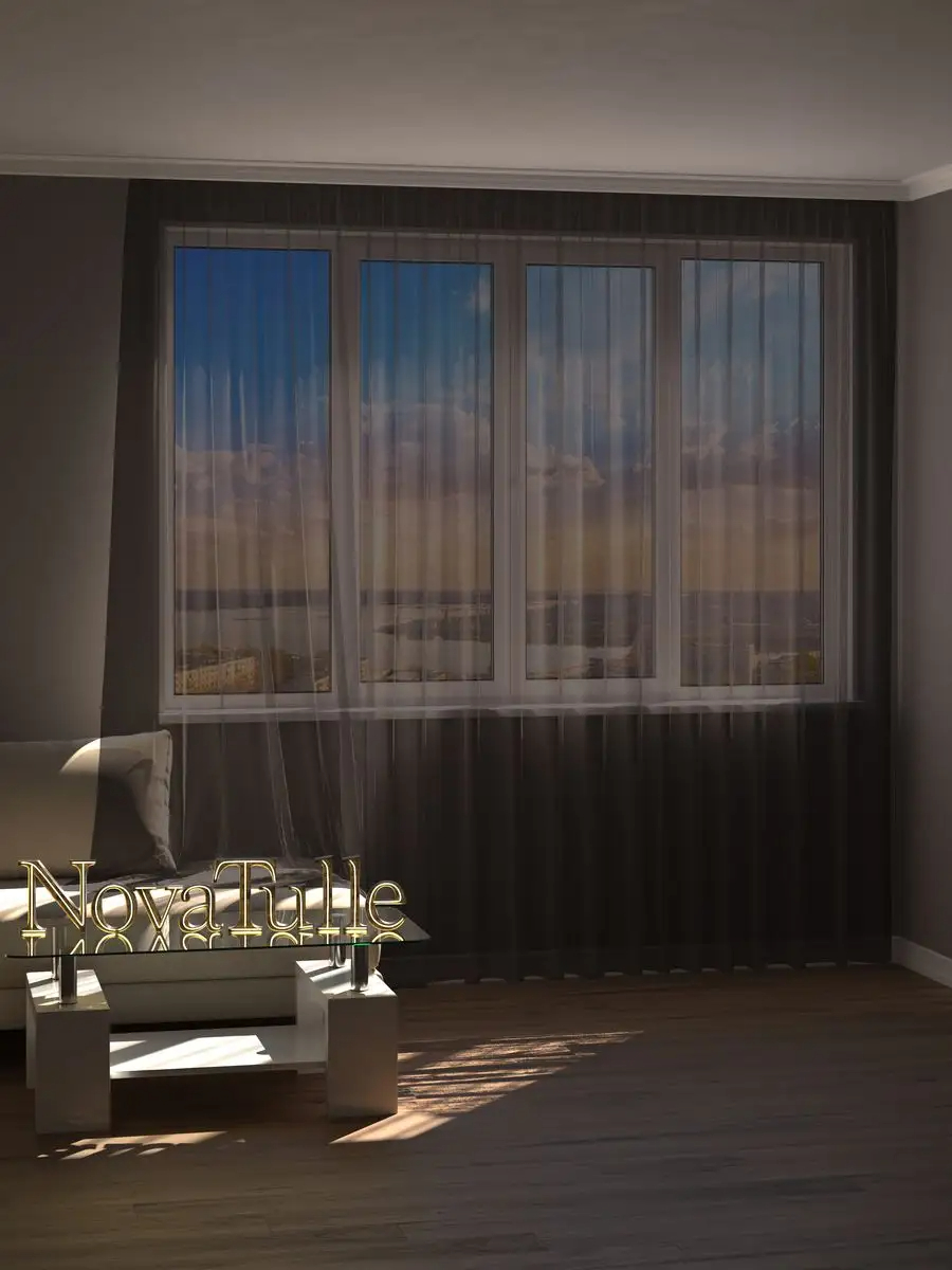 

Тюль NovaTulle сетка грек венге 300х280, тгрек2