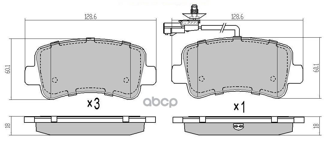 

Тормозные колодки BARNETT задние дисковые RN101