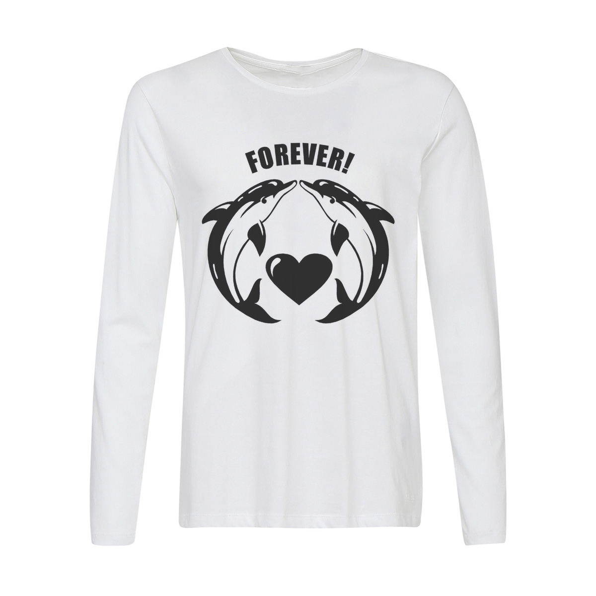 

Лонгслив CoolPodarok Forever Дельфины, 6w013458