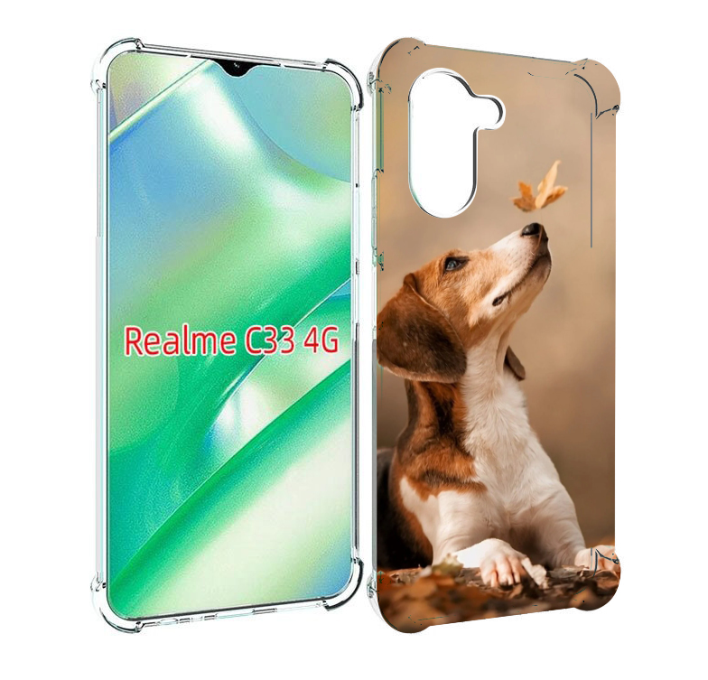 

Чехол MyPads бигль-собака для Realme C33 4G, Прозрачный, Tocco