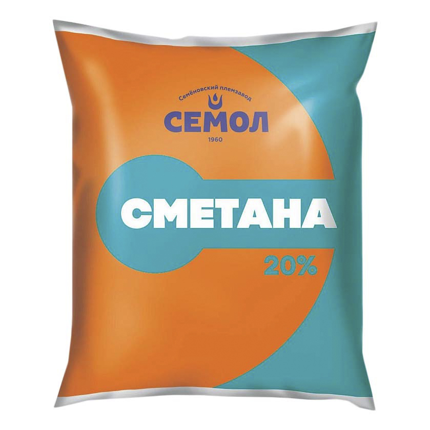 

Сметана Семол 20% 500 г