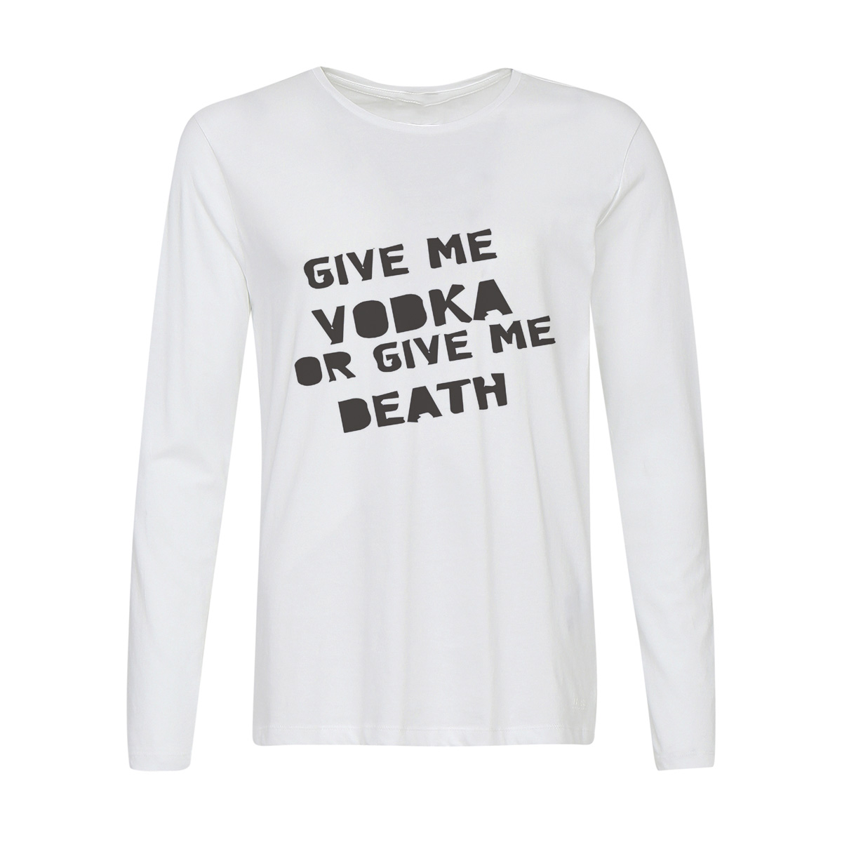 

Лонгслив CoolPodarok Give me vodka or give me death, 6w013470