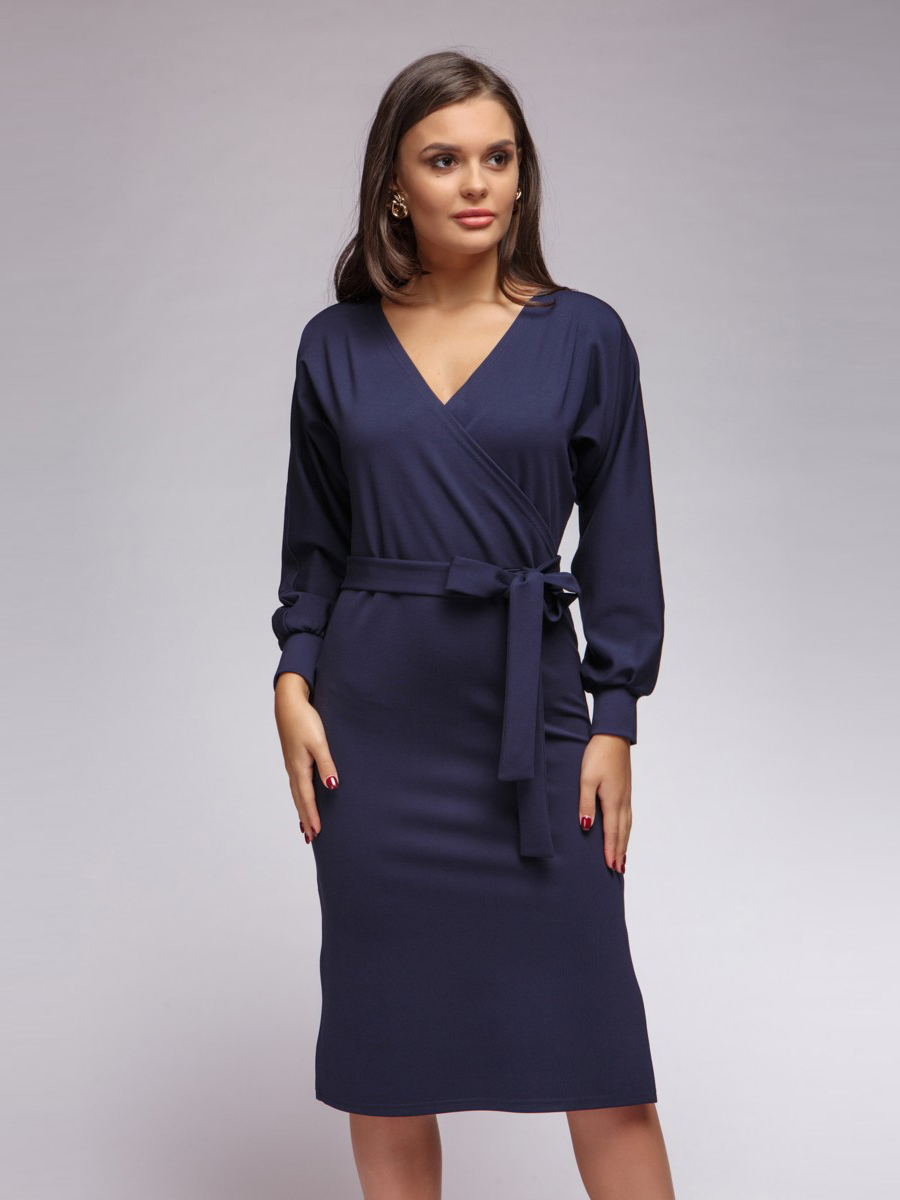 

Платье женское 1001dress DM00982 синее 40, DM00982