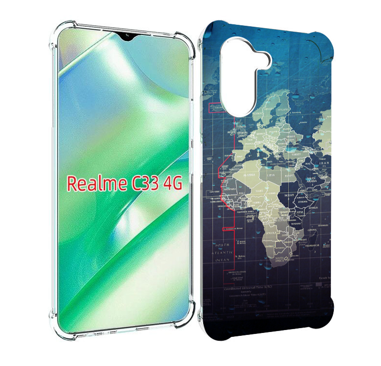 

Чехол MyPads бункер-анклава для Realme C33 4G, Прозрачный, Tocco