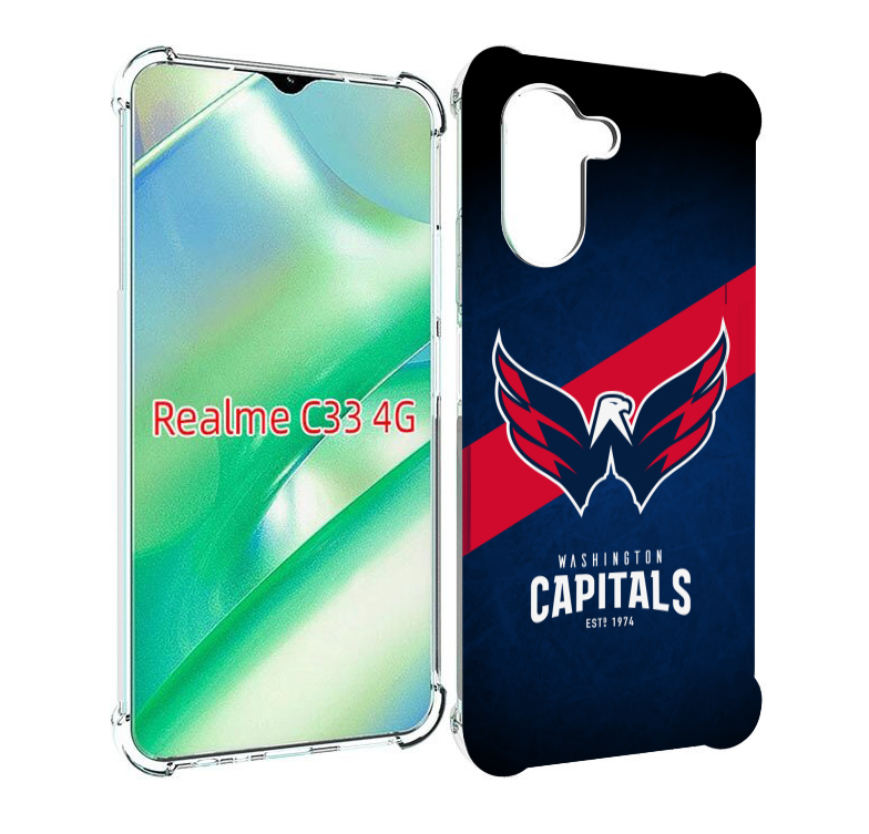 

Чехол MyPads вашингтон кепиталс для Realme C33 4G, Прозрачный, Tocco