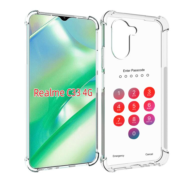 

Чехол MyPads введите-пароль для Realme C33 4G, Прозрачный, Tocco