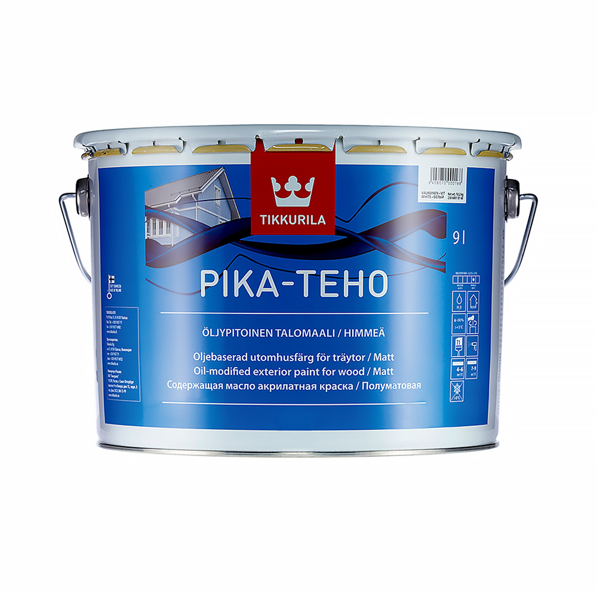 Краска вд Tikkurila Pika-Teho фасадная матовая А 9 л 21432₽